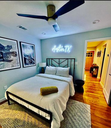 A sparkling clean Airbnb that feels like home. Super host status and time management relief.