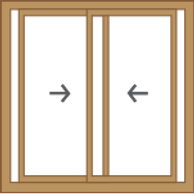 The sliding window is a popular choice and allows a larger opening.