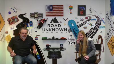 Ara Kirakosyan and Kelsey Rowlings on the set of Road Unknown