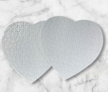 Sublimation heart puzzle blank