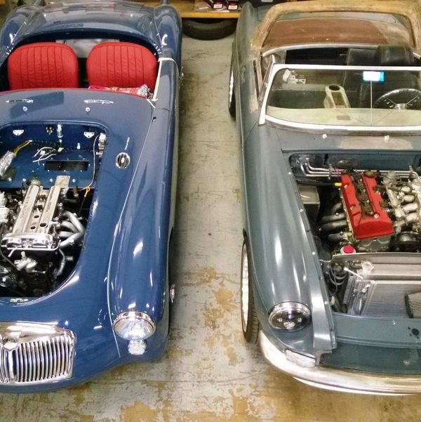 Miata swapped MGA & S2000 swapped MGB