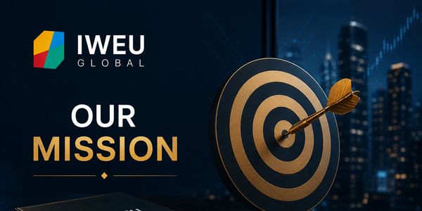 IWEU Global's mission focus symbolized by a golden dart hitting a target.