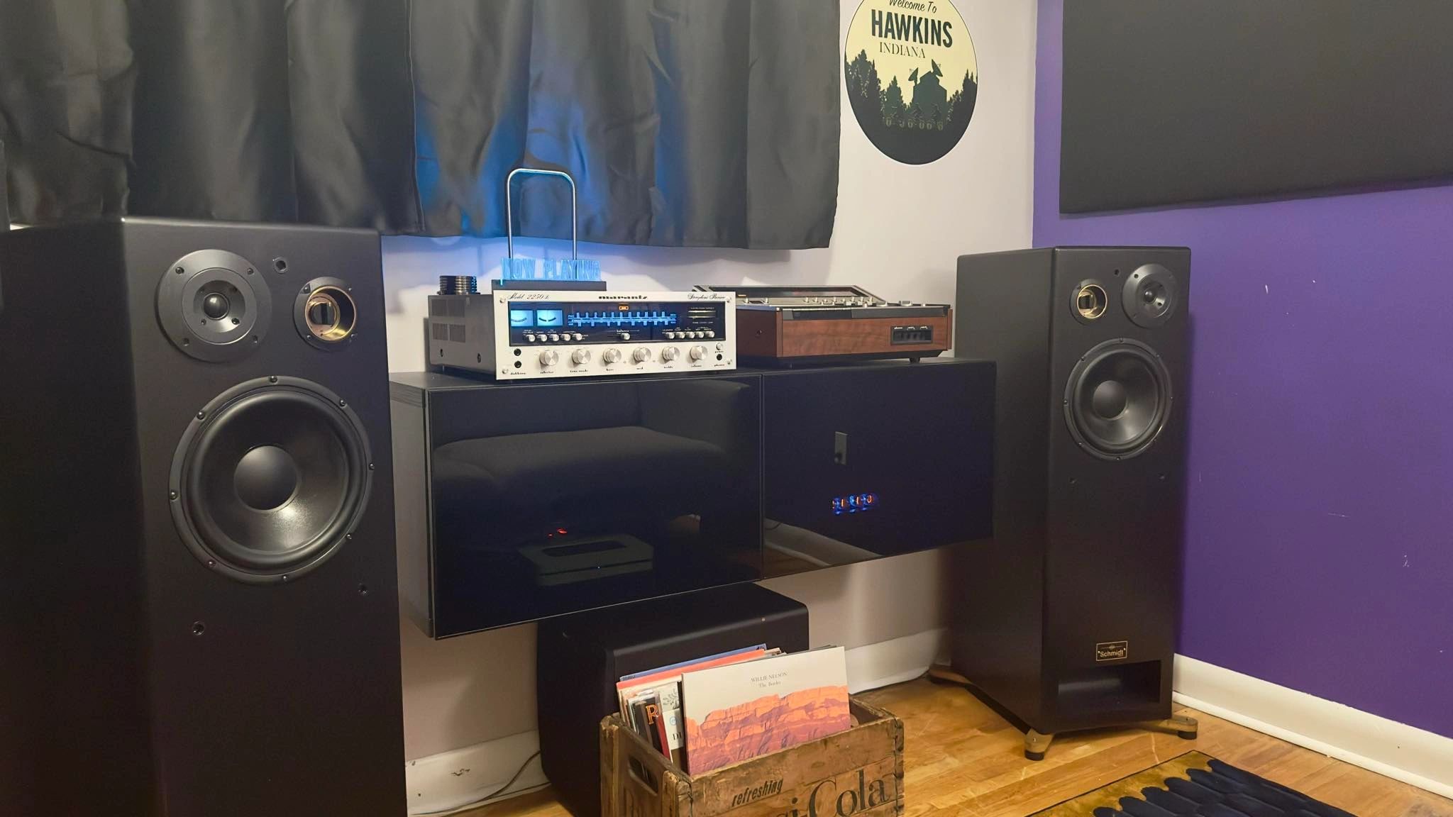 Schmidt Audio Transmission Lines customer's stereo