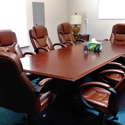 Conference room at Age to Age Counseling, representing collaborative therapy work environment.