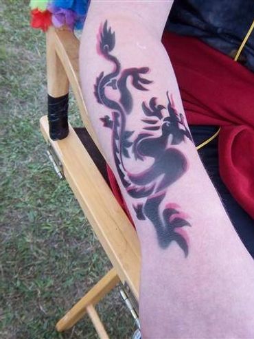 Dragon tattoo upper Michigan airbrush events