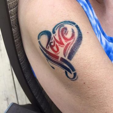 heart tattoo temporary fake tattoo henna body art face painting