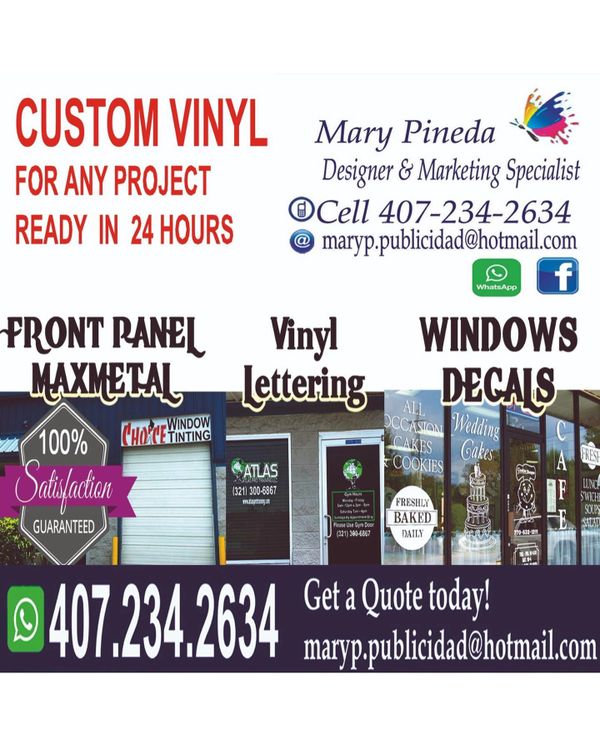 custom vinyl  satisfaction guaranteed