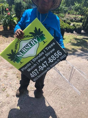 nursery landscaping yard signs
