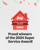 2024 Angi Super Service Award winners for roofing and storm restoration.