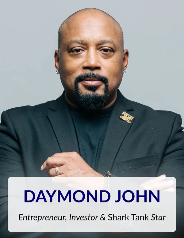 Portrait of Daymond John, entrepreneur and Shark Tank star.