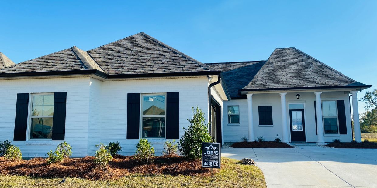 Black Gutters On White House