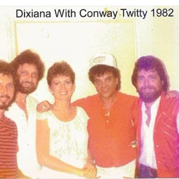 1982. Playing at Twitty City in Nashville, Mark Lister, Charlie Davis, Monica Nicholson, Conway Twit