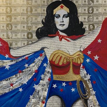 Wonder Woman by Multimedia Artist Cabell Monlia