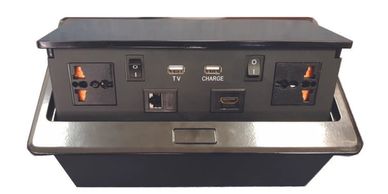 Pop-up Power Mediahub Chargeport Flushed mount Charger for Hotel meeting roomsTelekonek