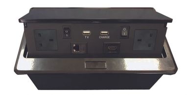 Pop-up Power Mediahub Chargeport Flushed mount Charger for Hotel meeting rooms Telekonek