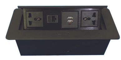 Pop-up Power Mediahub Chargeport Flushed mount Charger for Hotel meeting rooms  Telekonek