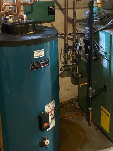 Expansion Tank, Gas fired boiler, Hot water heater, Furnace