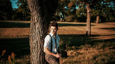 Carson Aday on the set of his future music video for the up coming album Midnight on a Flower Moon.