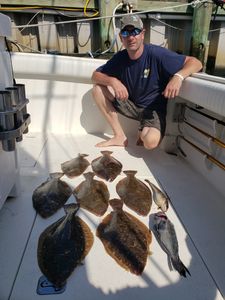 Flounder, Stripped Bass ,Seabass, Bluefish, Mahi Mahi, Tautog, Tuna (Bluefin), Tuna (Yellowfin)