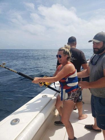 Fishing action with Tale Chaser II Point Pleasant NJ