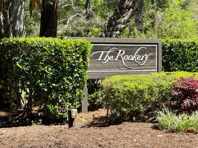 The Rookery street sign in Hilton Head Plantation