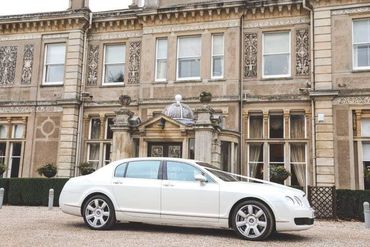 Bentley outside wedding venue