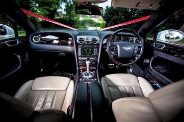 Interior of Bentley car