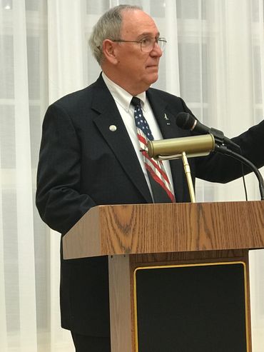 Jim Icenhour speaks at a public event.
