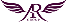 Logo with winged letters 'AR' and text 'GROUP' below.