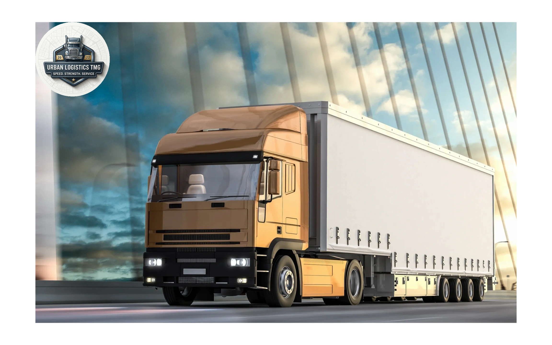 Truck hauling freight in an emergency, illustrating our emergency freight brokerage service