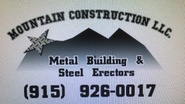 Mountain Construction LLC. - Metal Building and Steel Erector