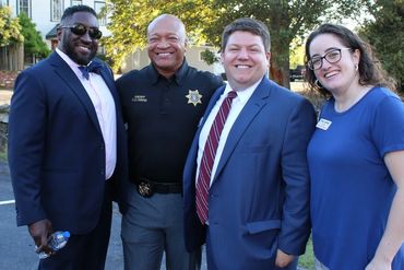 Chris with Sheriff Craig Owens, Attorney Marc Watkins and his wife Attorney Erin Lanning