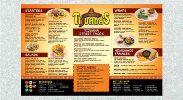 Tijuana's Mexican Restaurant's menu