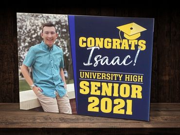 Congratulation Graduation sign on corrugated plastic