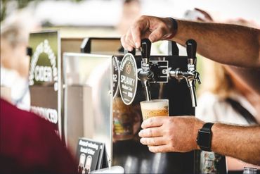 Pouring welsh cold cider
