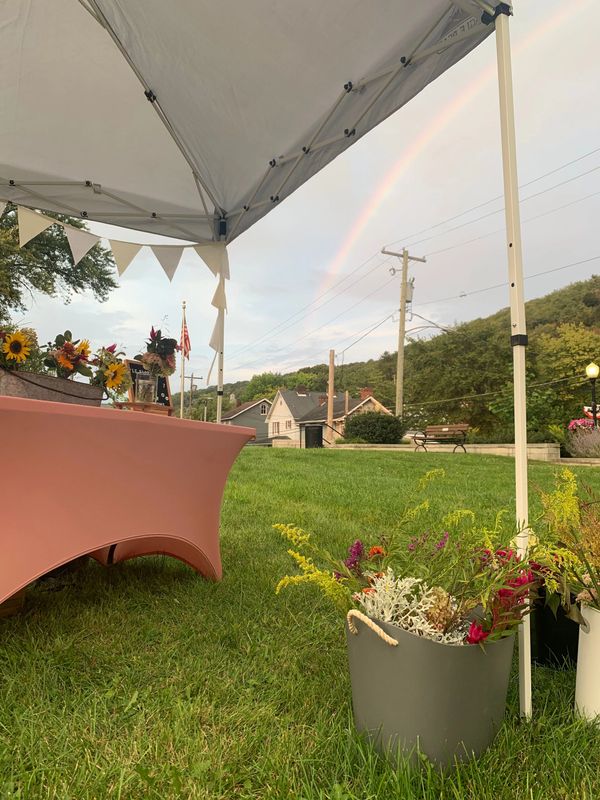 Rainbow at West Newton Farmer's Market