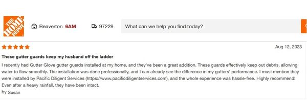 home depot mention