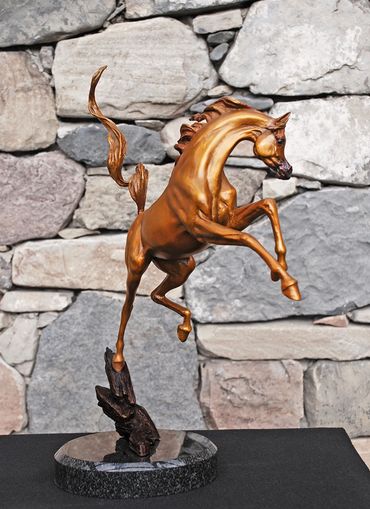 Arabian Horse Bronze Sculpture by Bronze Sculptor, J. Anne Butler