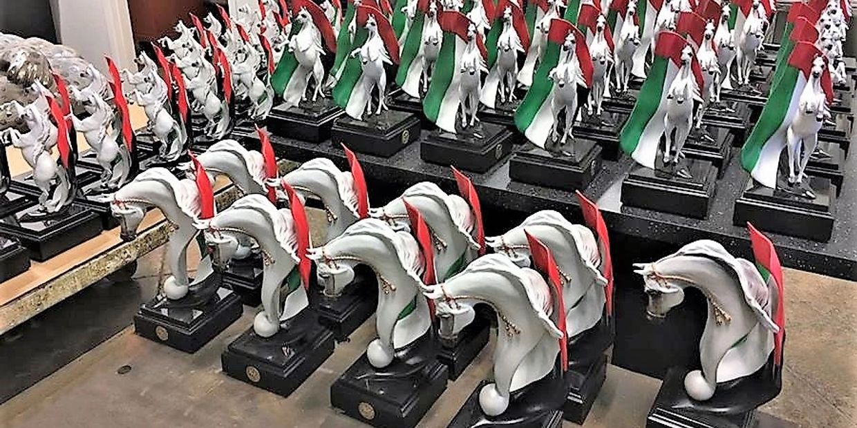 J. Anne Butler was honoured to create the Dubai International Arabian Horse Show Bronze Trophies
