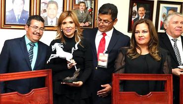 Presentation to Governor of Sonora, Mexico of Horse Bronze Sculpture