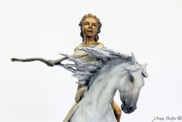 Epona - Celtic Goddess of Horse
28" / 71 cm high