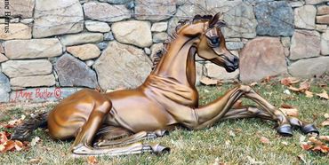 Hope life size Foal Bronze Sculpture