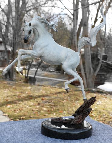 Arabian Horse Bronze Sculpture by Bronze Sculptor, J. Anne Butler