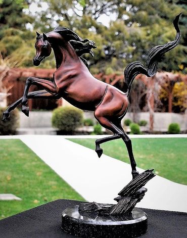 Arabian Horse Bronze Sculpture by Bronze Sculptor, J. Anne Butler