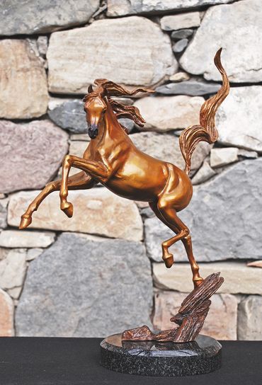 Arabian Horse Bronze Sculpture by Bronze Sculptor, J. Anne Butler