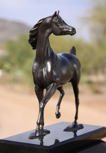 Black beauty in bronze by J Anne Butler