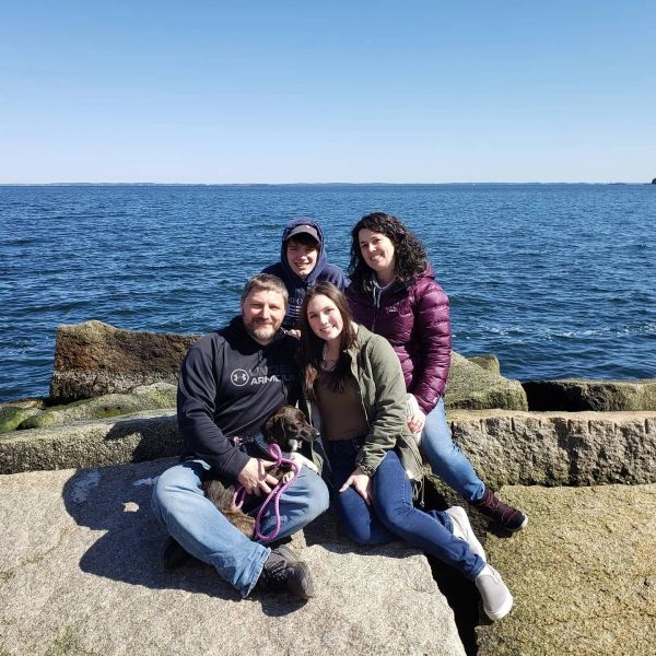 Anna's family. Taken at Rockport Head Light.