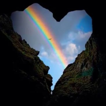 The Rainbow inside a compassionate heart