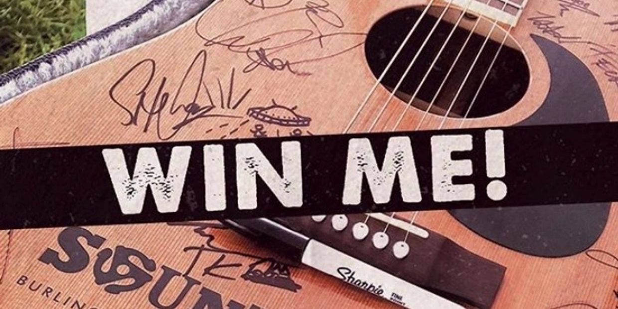 Custom guitar made by Cithara Guitars in Hamilton for the Burlington Sound of Music festival.