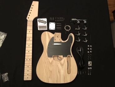 DIY guitar building kit in telecaster style from Cithara Guitars in Hamilton.